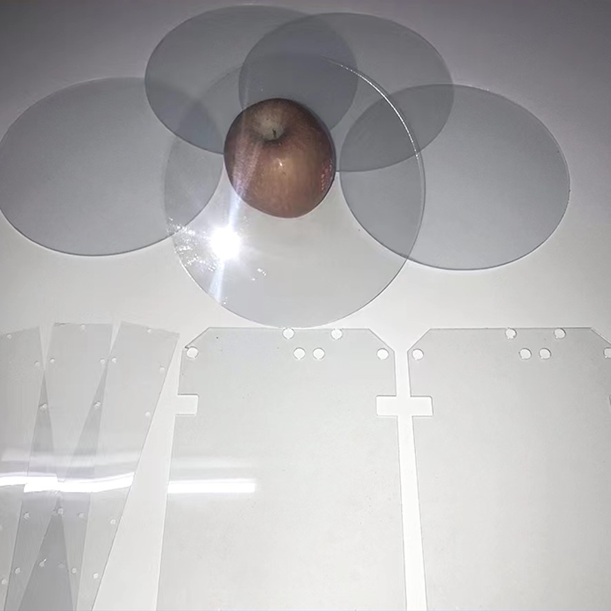 Klipp PETG-plastskivor